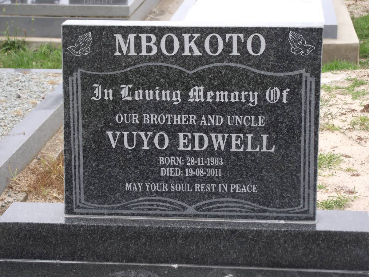 MBOKOTO Vuyo Edwell 1963-2011