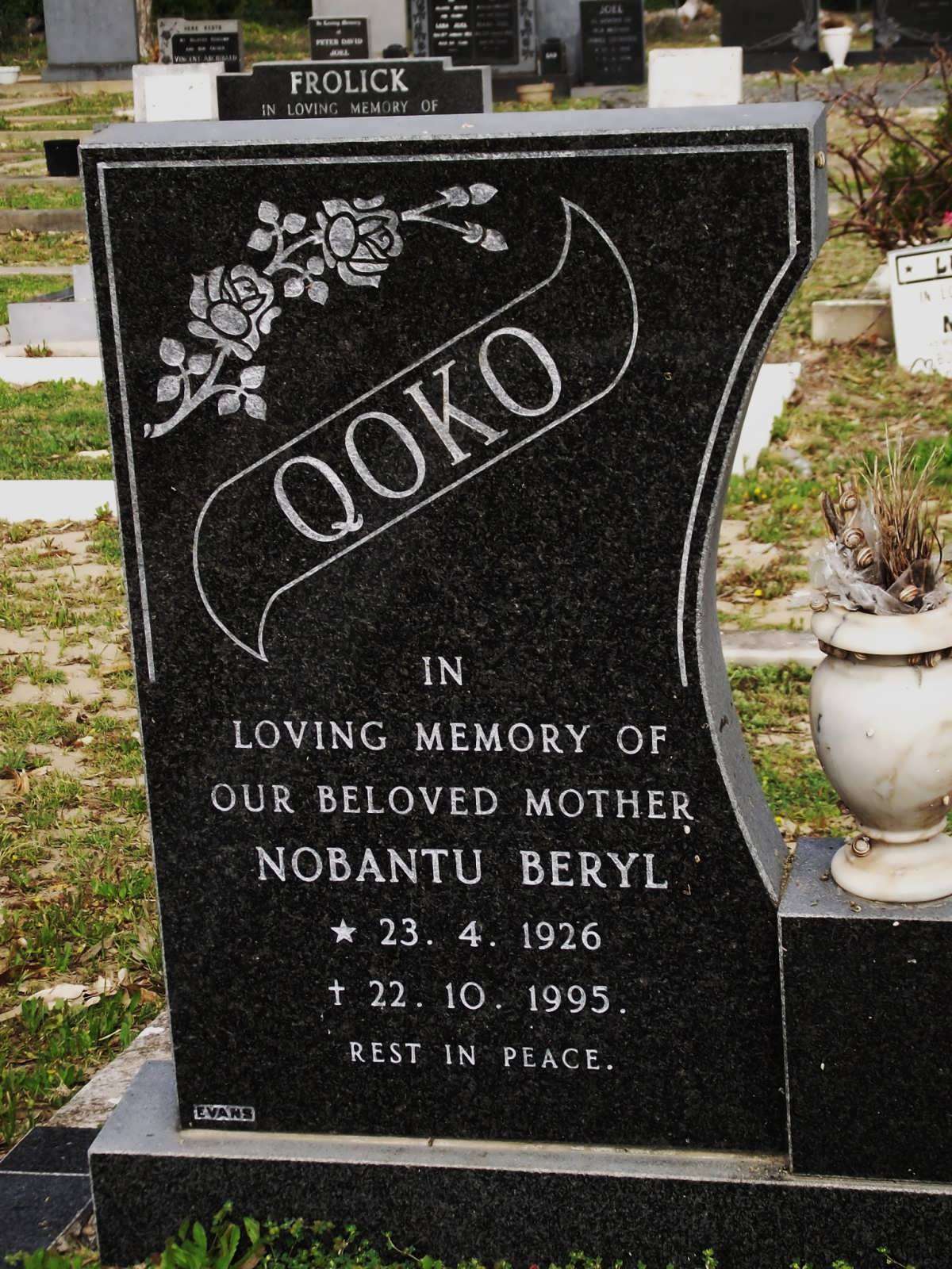 QOKO Nobantu Beryl 1926-1995