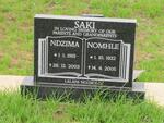 SAKI Ndzima 1919-2003 & Nomhle 1922-2005