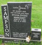 SAMPSON Sylvia Margaret 1938-2004