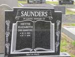 SAUNDERS Hester Elizabeth nee HAMILTON 1919-1974