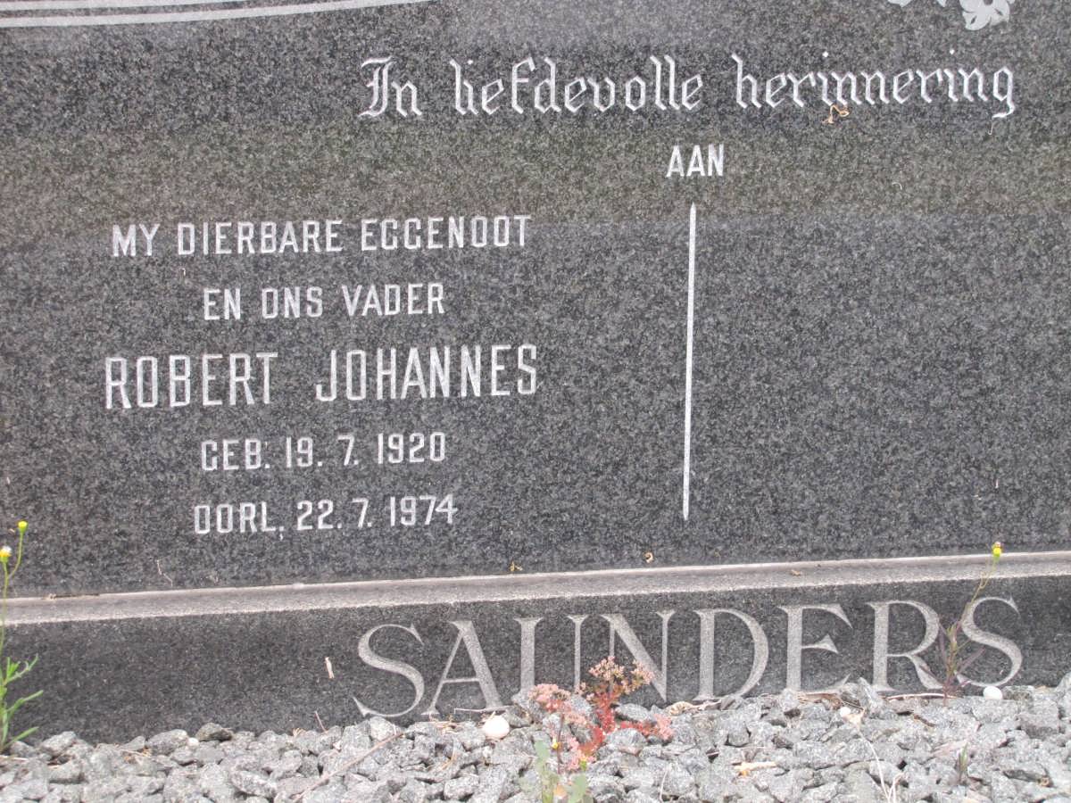 SAUNDERS Robert Johannes 1920-1974