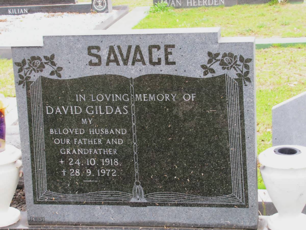 SAVAGE David Gildas 1918-1972
