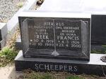 SCHEEPERS Friedrick J. 1919-1989 & Francis 1926-2000