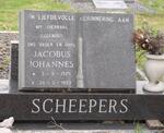 SCHEEPERS Jacobus Johannes 1925-1993