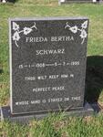 SCHWARZ Frieda Bertha 1908-1995
