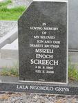 SCREECH Msizeli Enoch 1960-2008