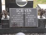SCRIVEN Andries Herculaas 1928-1995 & Lorna Noyle 1934-2002