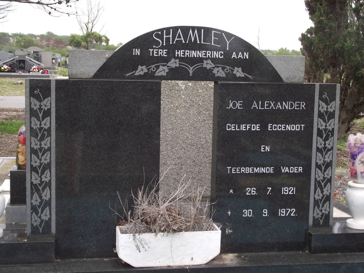 SHAMLEY Joe Alexander 1921-1972