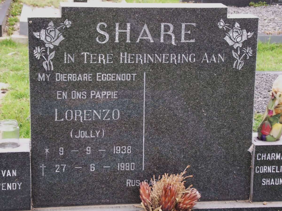 SHARE Lorenzo 1938-1980