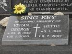 SING KEY Vivian George 1939-2000 & Hettie 1940-2007