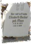 BECKER Elisabeth nee MAAS 1873-1904