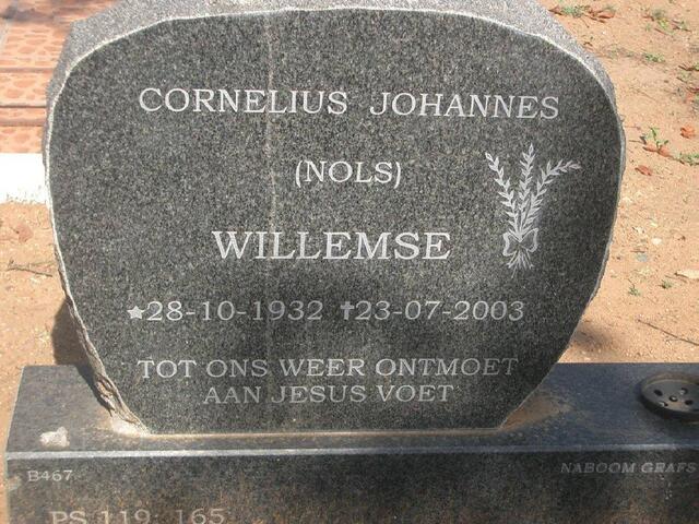 WILLEMSE Cornelius Johannes 1932-2003