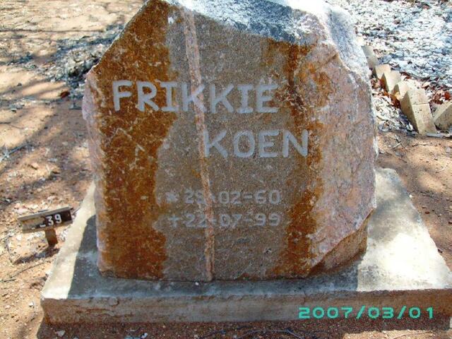 KOEN Frikkie 1960-1999