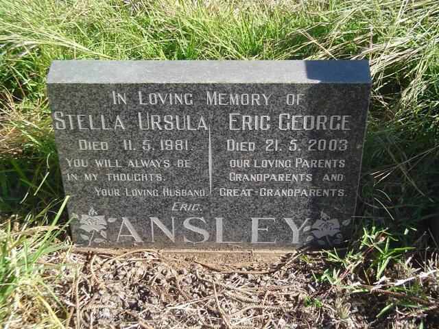 ANSLEY Eric George -2003 & Stella Ursula -1981