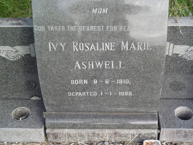 ASHWELL Ivy Rosaline Marie 1910-1985 
