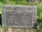 CARD Percy Edmund -1964 & Johanna Catharina -1983