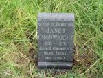 CRONWRIGHT Janet 1921-1971