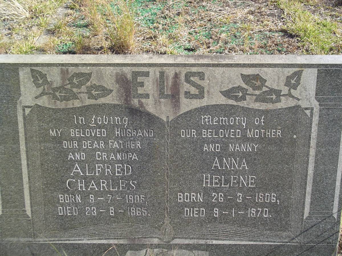 ELS Alfred Charles 1905-1965 & Anna Helene 1906-1970