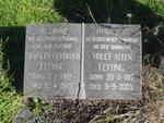 FETTING Stanley Hermann 1907-1963 & Violet Allen 1912-2002
