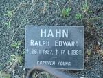 HAHN Ralph Edward 1937-1996
