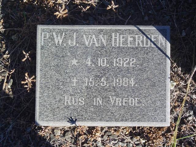 HEERDEN P.W.J., van 1922-1984