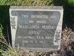 HEYNS Margarita Maria nee DU  PREEZ 1884-1963