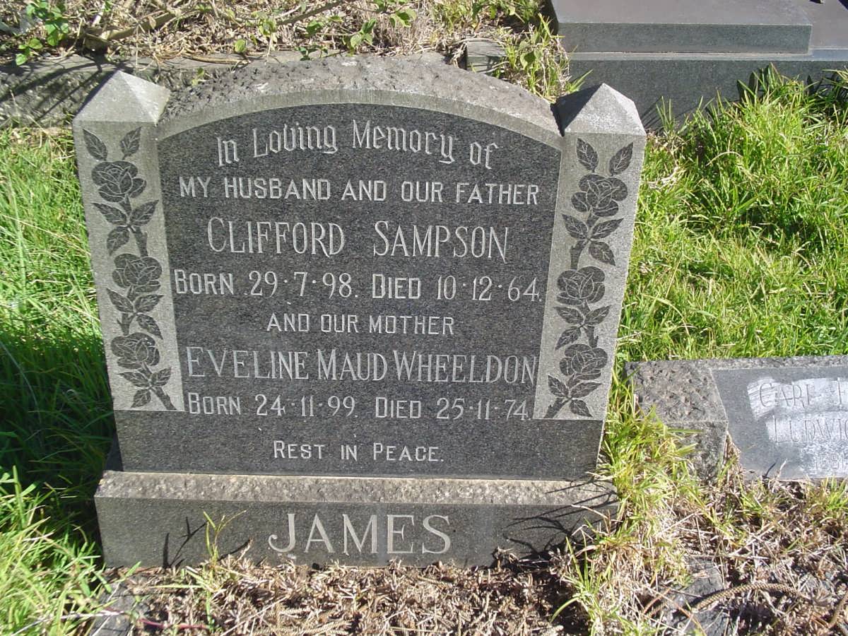 JAMES Clifford Sampson 1898-1964 & Eveline Maud Wheeldon 1899-1974
