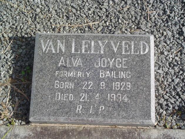 LELYVELD Alva Joyce, van formerly BAILING 1929-1994