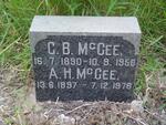McGEE C.B. 1890-1950 & A.H. 1897-1976