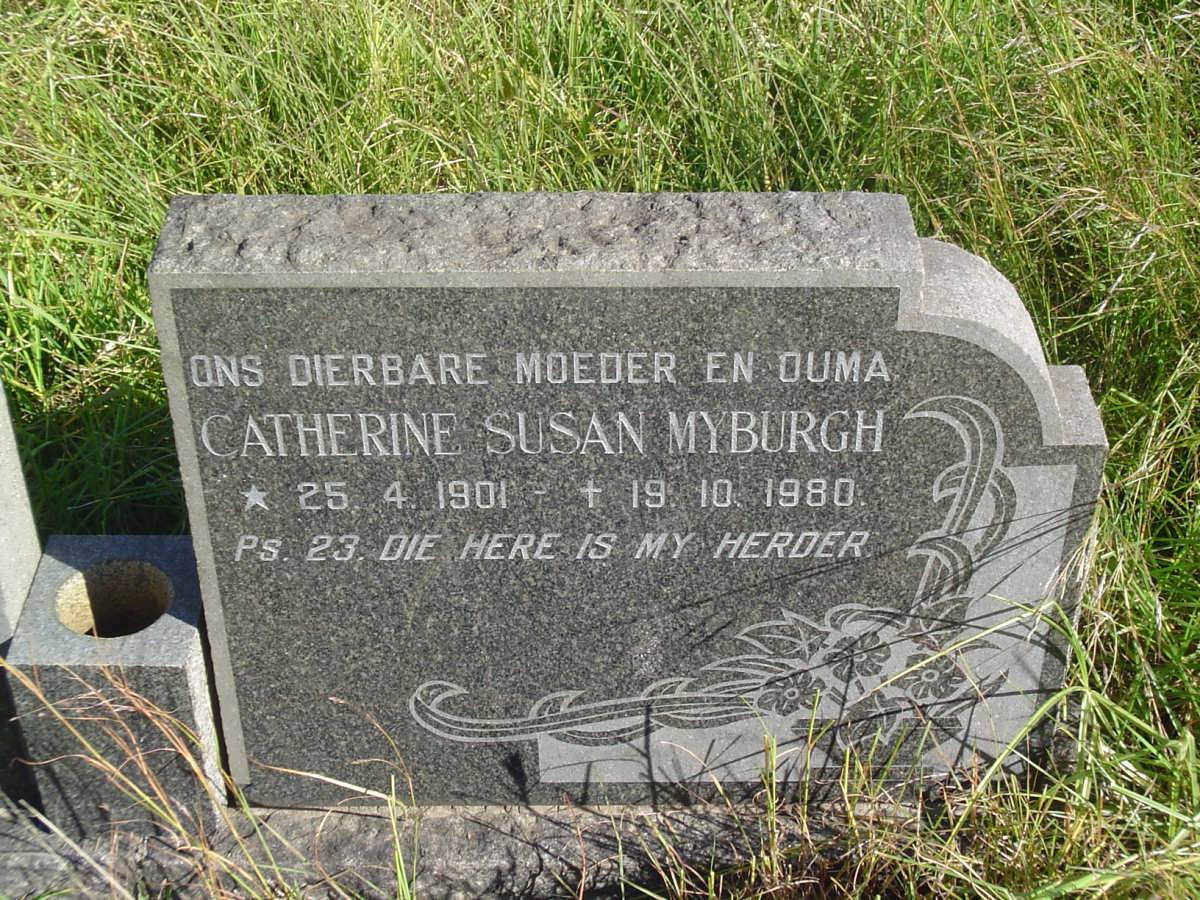 MYBURGH Catherine Susan 1901-1980