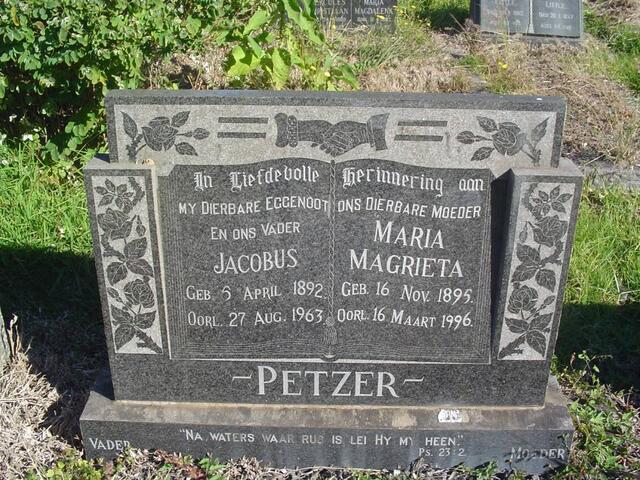 PETZER Jacobus 1892-1963 & Maria Magrieta 1895-1996