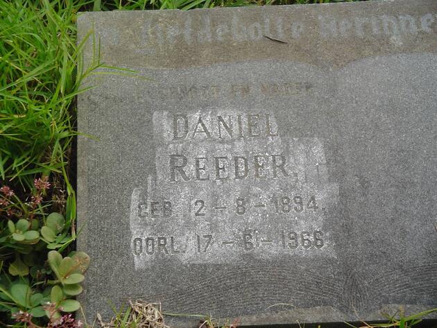 REEDER Daniel 1894-1966
