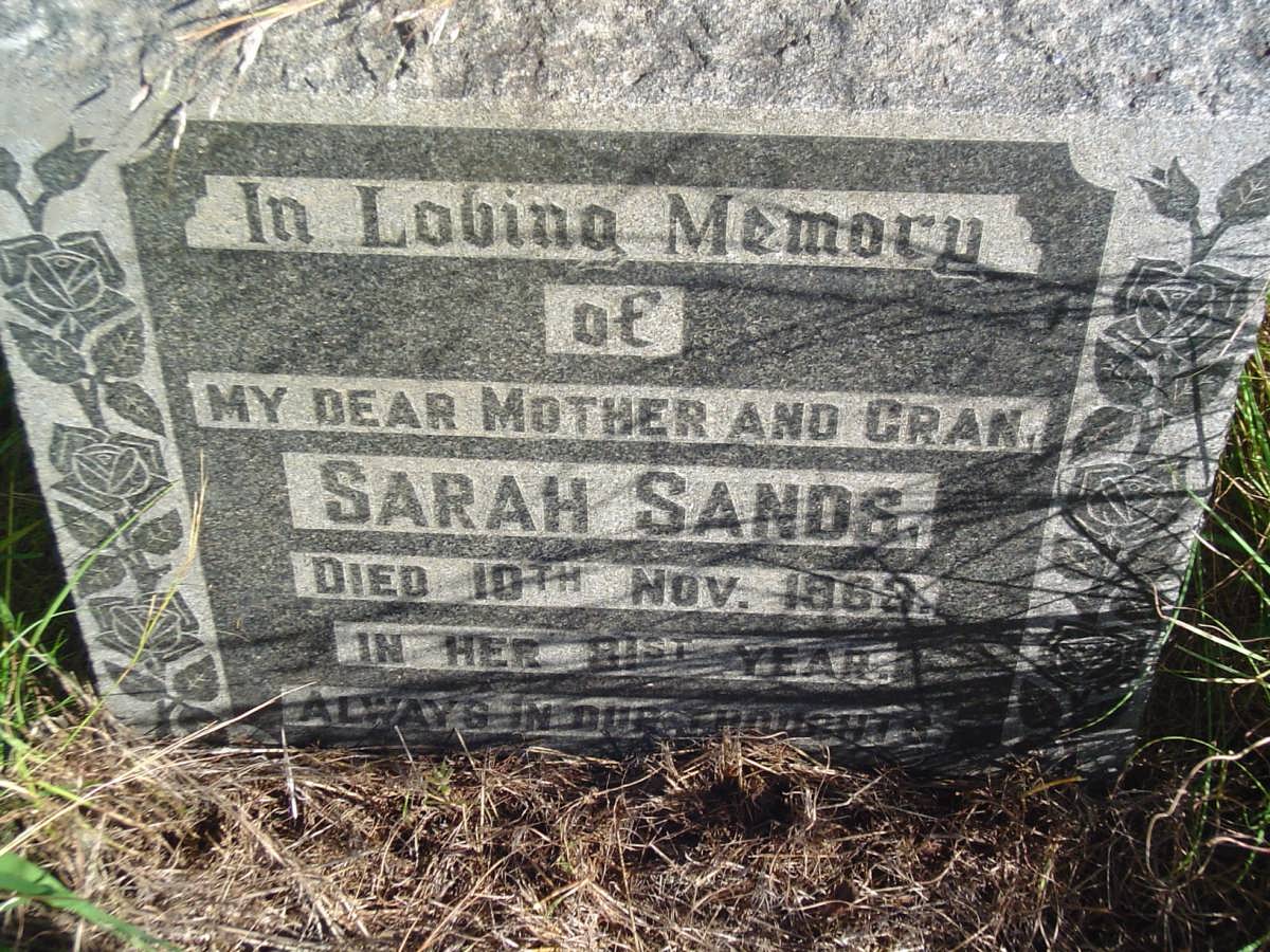SANDS Sarah -1963