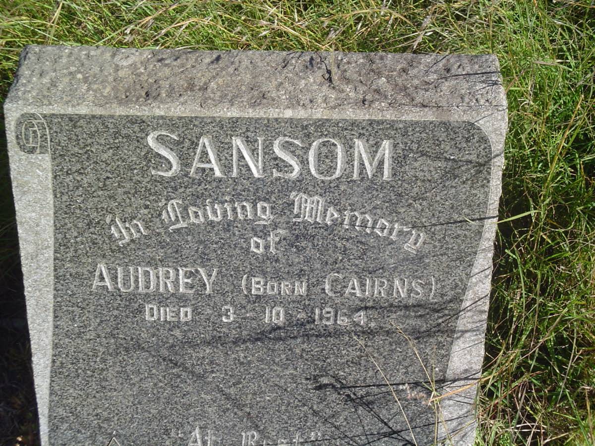 SANSOM Audrey nee CAIRNS -1964