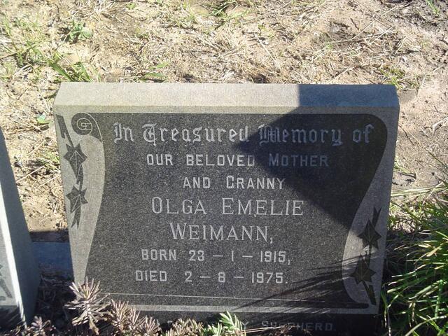 WEIMANN Olga Emelie 1915-1975