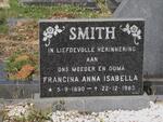 SMITH Francina Anna Isabella 1890-1983
