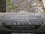 SNYMAN Elsie M. nee MARTIN 1907-1978