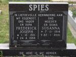 SPIES Frederick Joseph 1901-1988 & Susanna 1914-2001