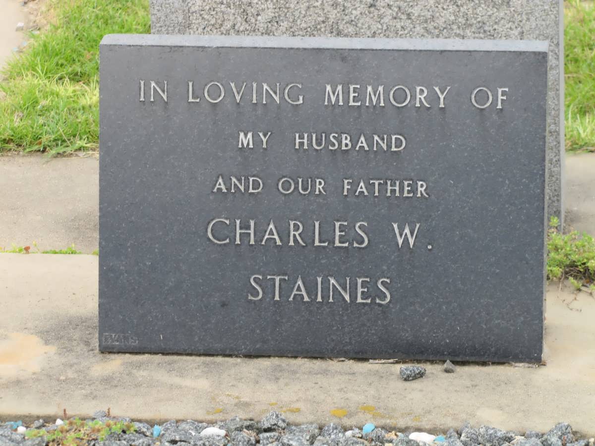 STAINES Charles Williams 1905-1972