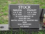 STOCK Stanley 1908-2003 & Dailina 1910-2003