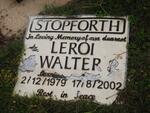 STOPFORTH Leroi Walter 1979-2002
