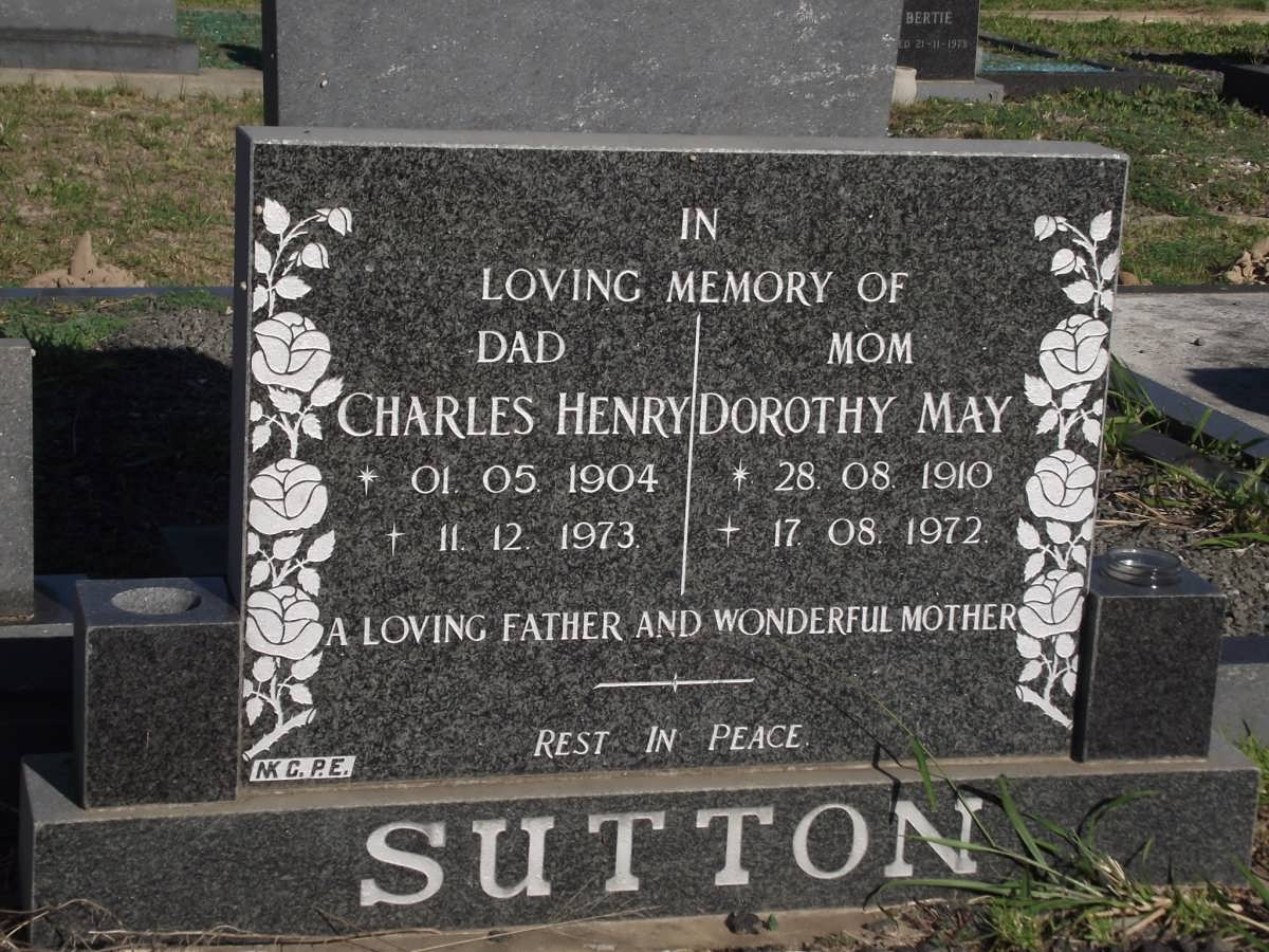SUTTON Charles Henry 1904-1973 & Dorothy May 1910-1972