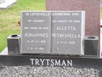 TRYTSMAN Johannes 1926-1997 & Alletta Petronella 1930-