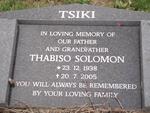 TSIKI Thabiso Solomon 1938-2005