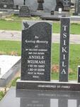 TSIKILA Andile Mzimasi 1960-2006