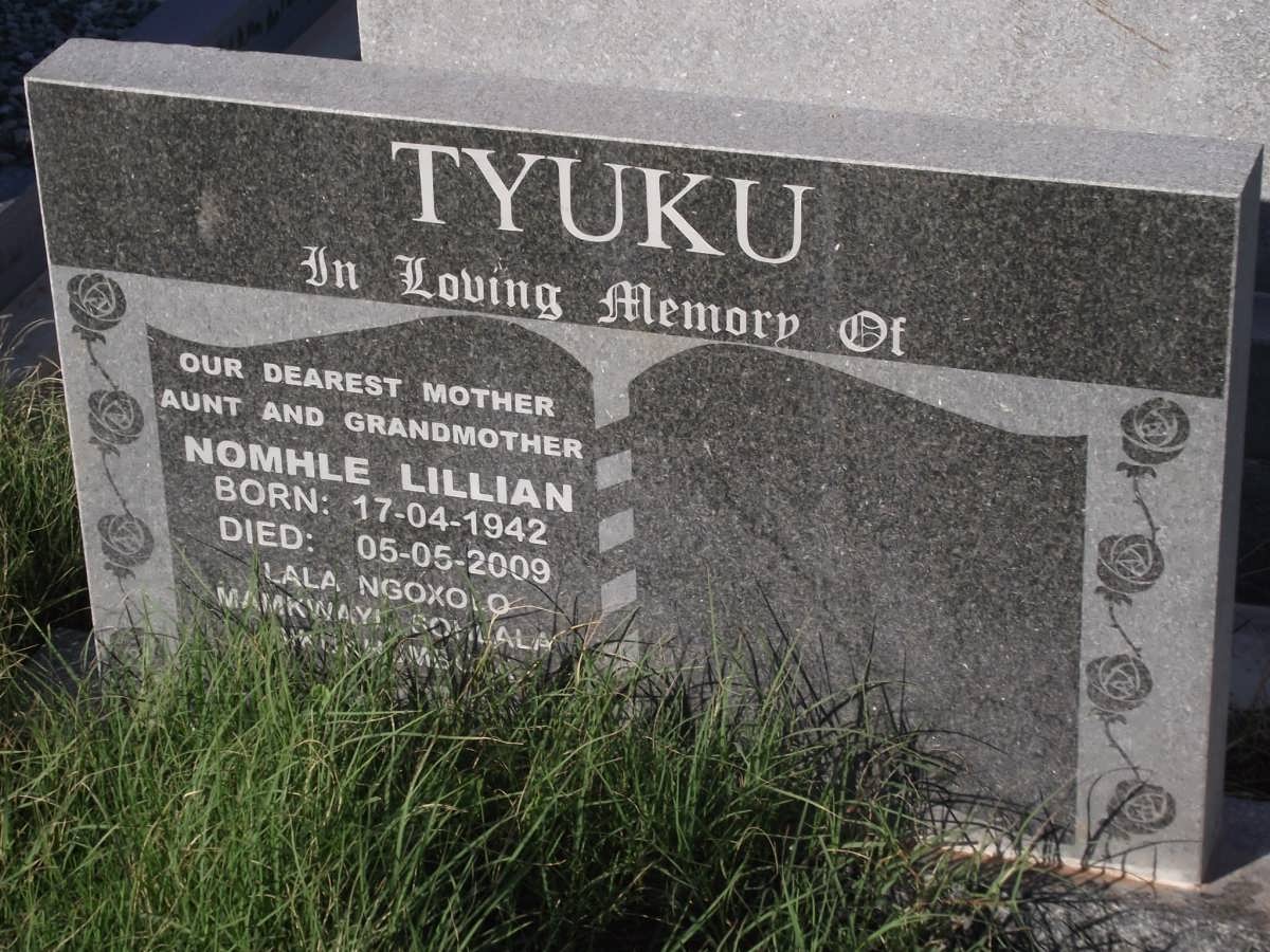 TYUKU Nomhle Lillian 1942-2009