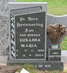 ZAAYMAN Susanna Maria 1928-2004