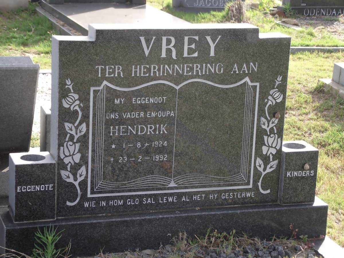 VREY Hendrik 1924-1992
