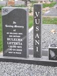 VUSANI Bulelwa Letticia 1973-2009